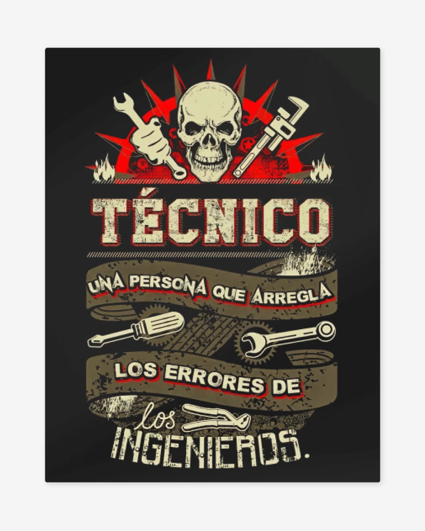 Print metalico Negro de Técnico