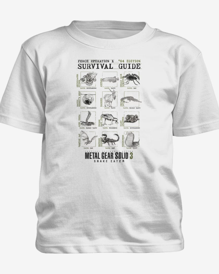 Polera de niño Blanco de Survival Guide