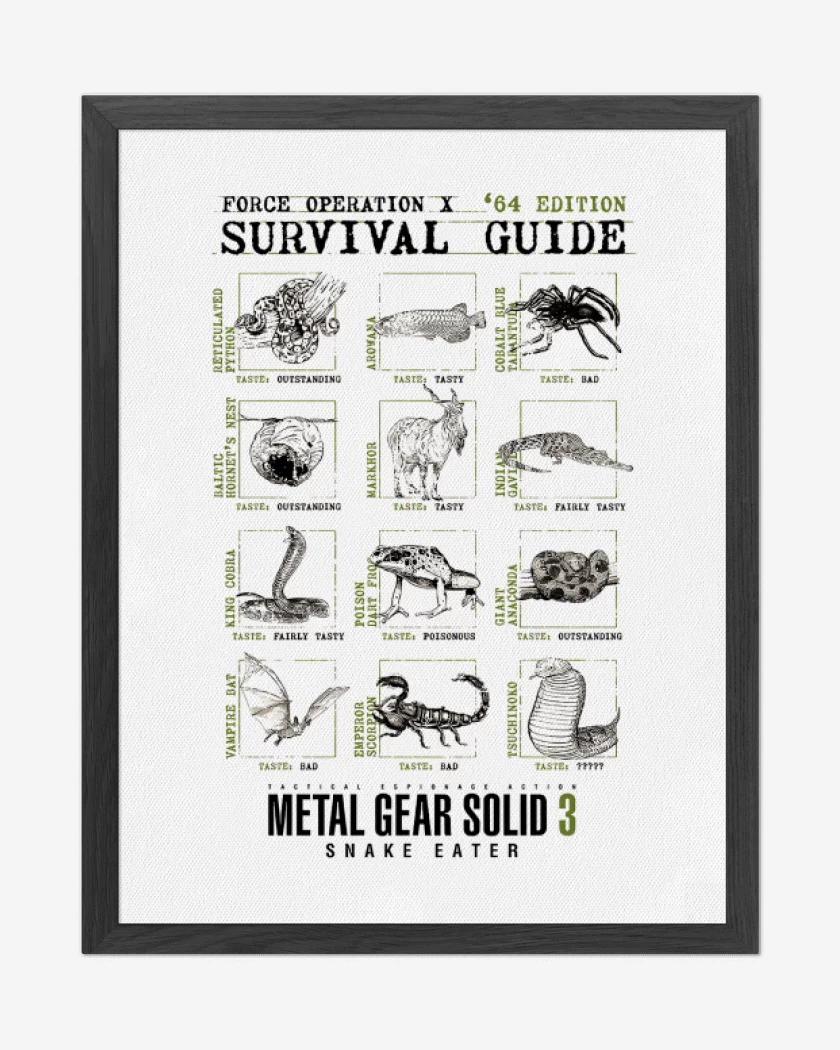 Cuadro decorativo Blanco de Survival Guide