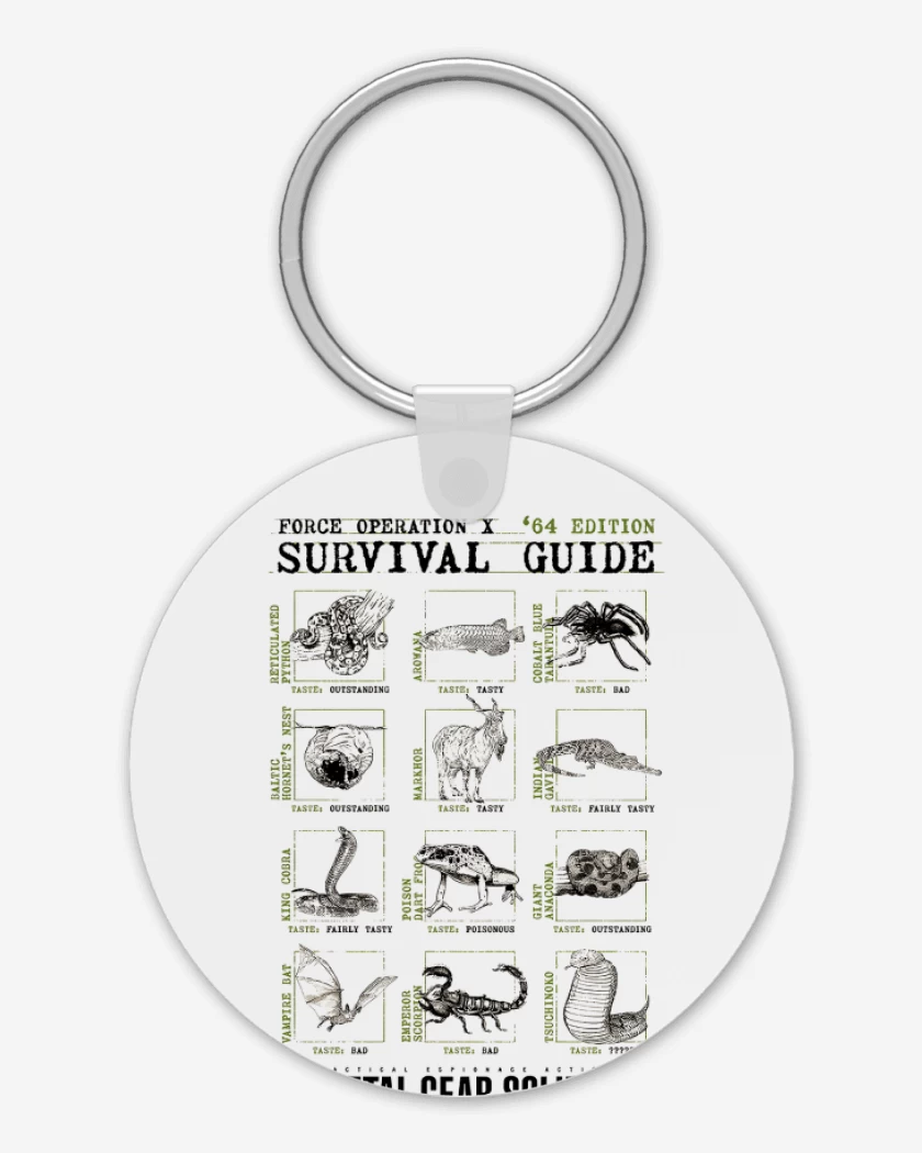 Llavero Blanco de Survival Guide