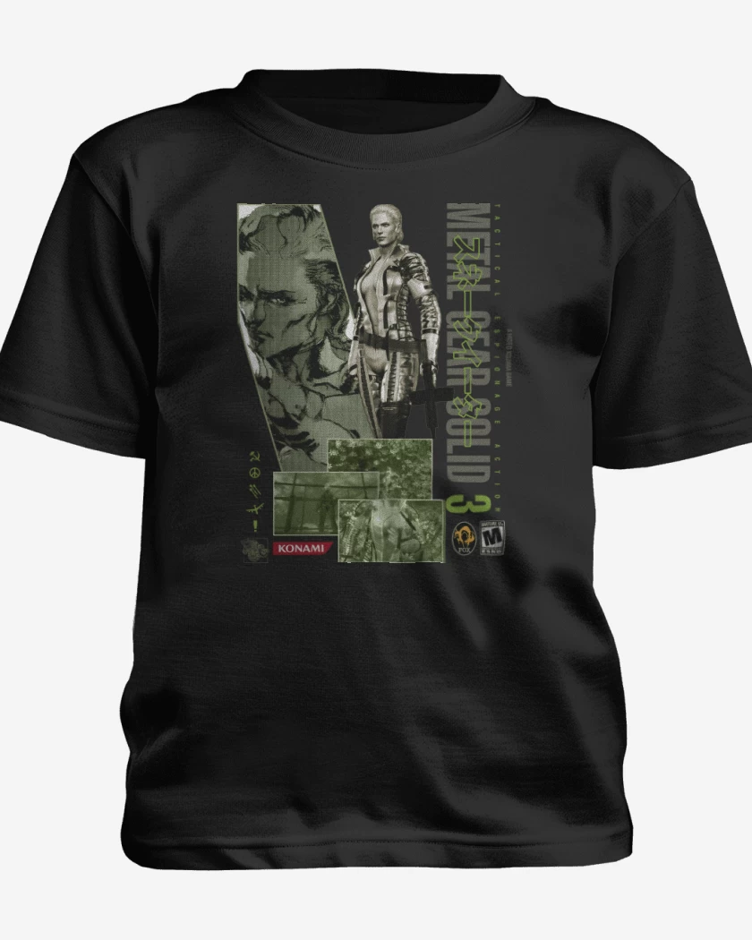 Polera de niño Negro de MGS3 The Boss
