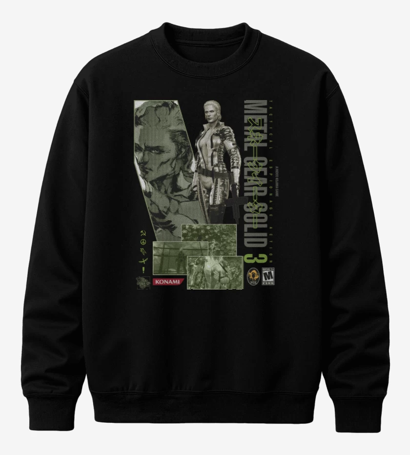 Poleron polo Negro de MGS3 The Boss