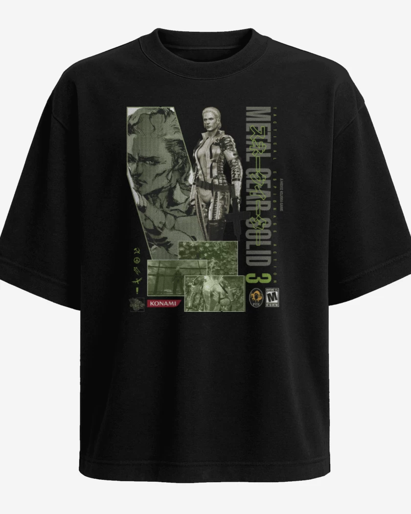 Polera Oversize Negro de MGS3 The Boss