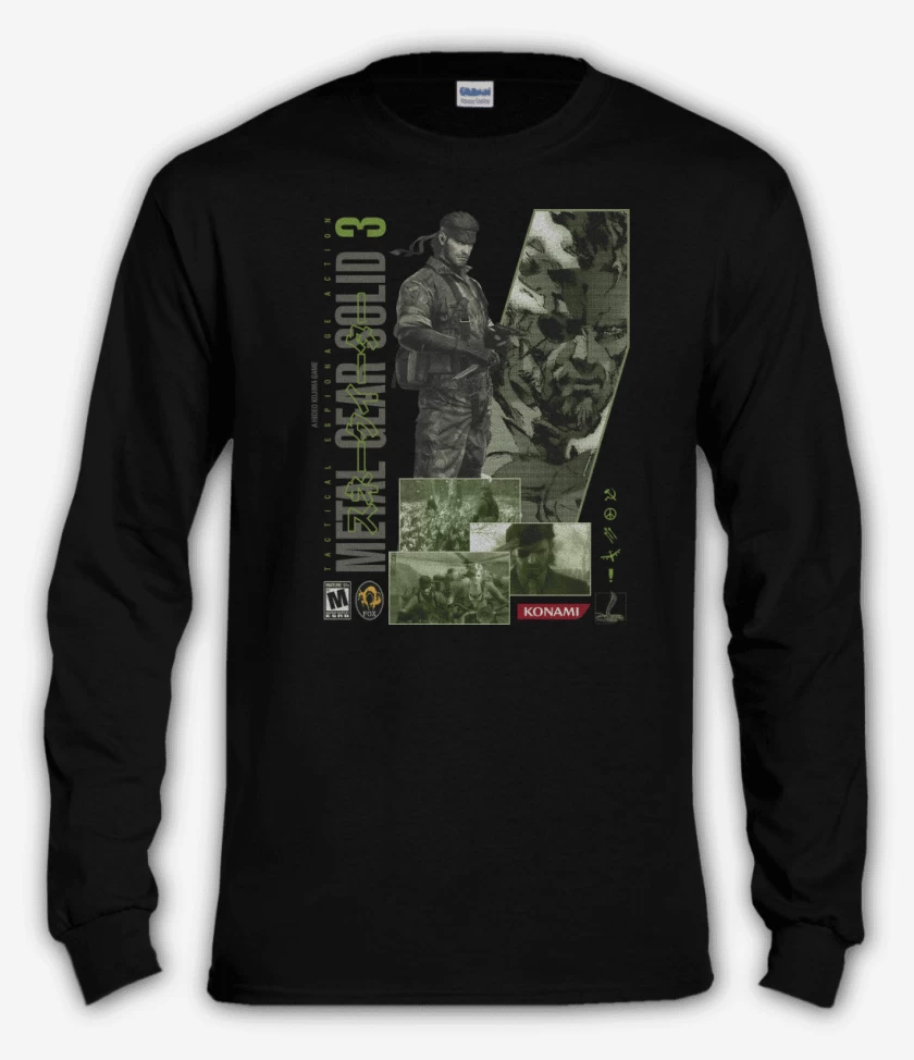 Polera manga larga Negro de MGS3 Naked Snake
