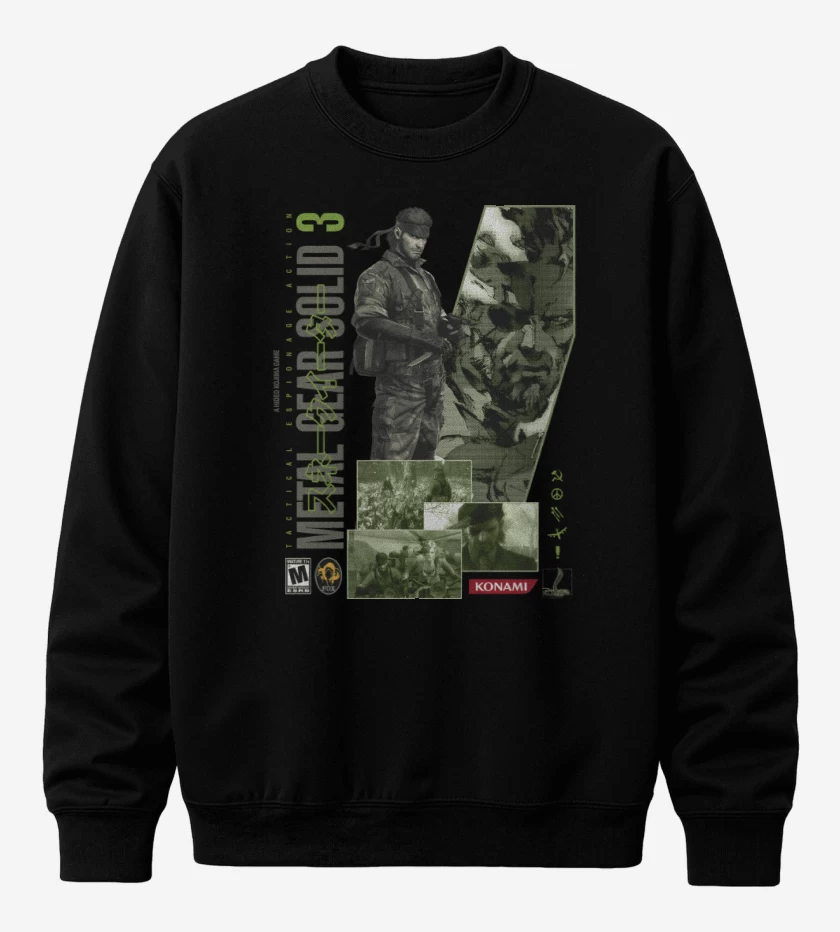 Poleron polo Negro de MGS3 Naked Snake