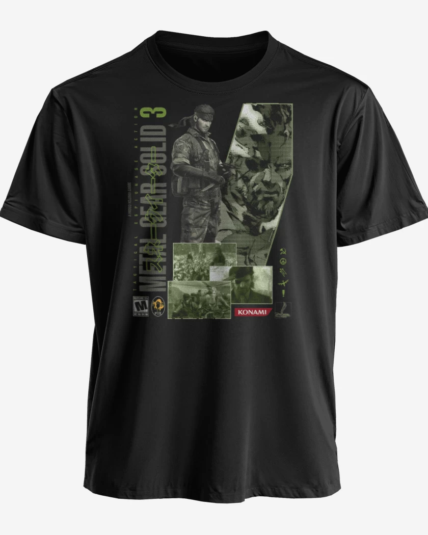 Polera premium Negro de MGS3 Naked Snake