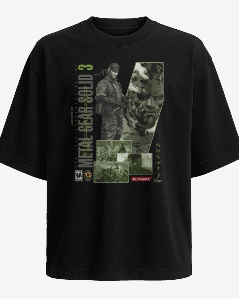 Polera Oversize MGS3 Naked Snake