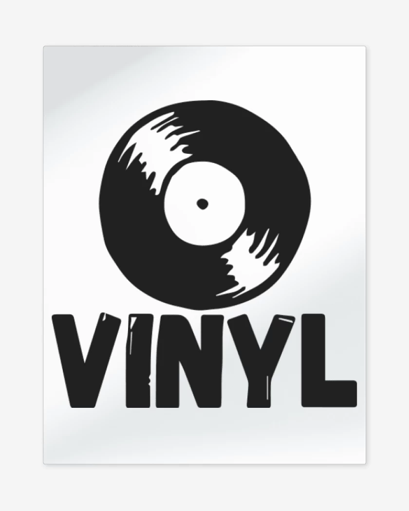 Print metalico Blanco de Vinyl