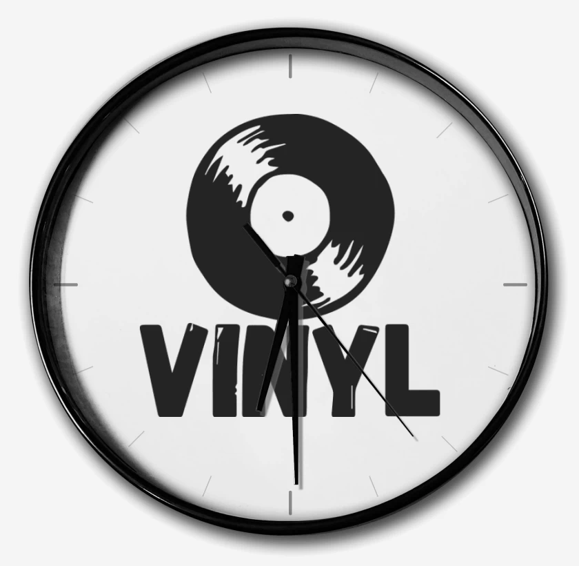 Reloj Blanco de Vinyl