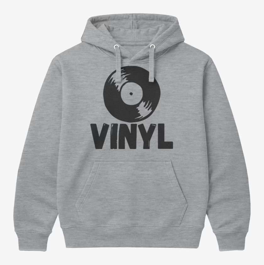 Polerón Canguro Gris Melange de Vinyl