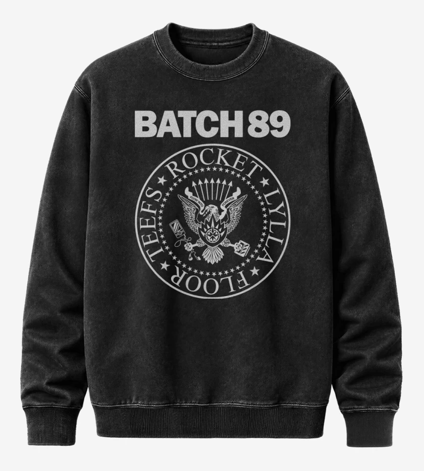 Poleron Polo Acid Wash Negro de Batch 89