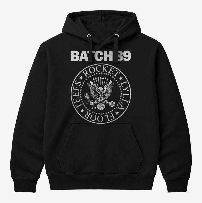 Polerón Canguro Negro de Batch 89
