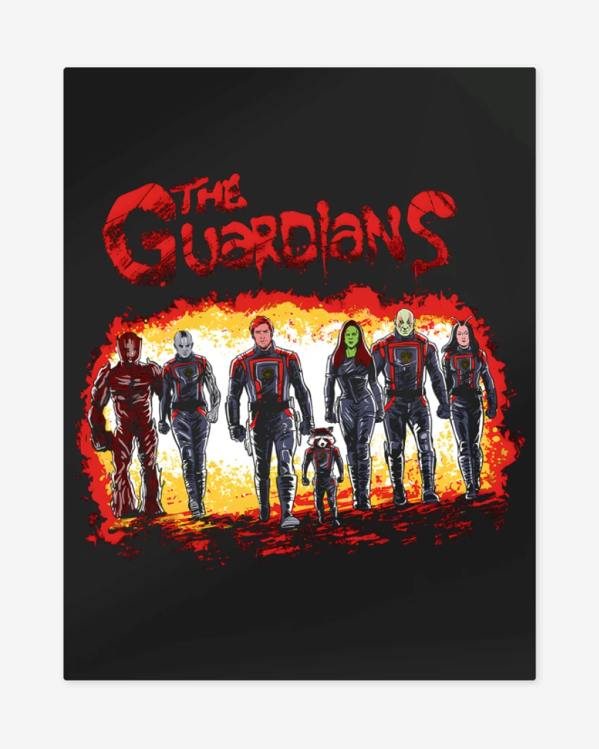 Print metalico Negro de The Guardians