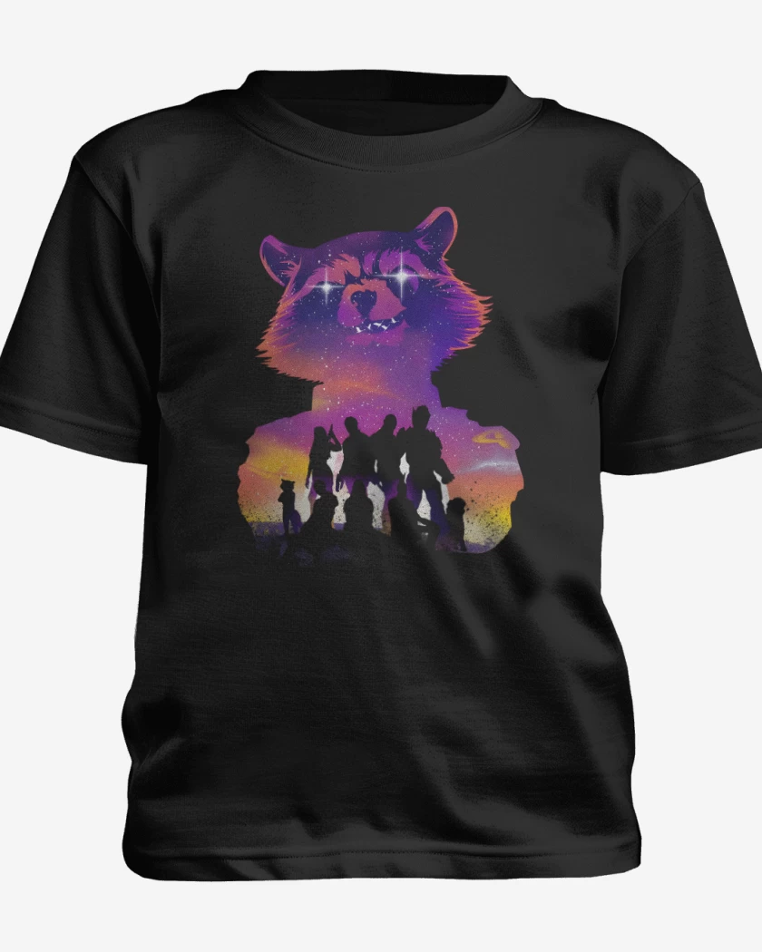 Polera de niño Negro de Guardianes Vol 3