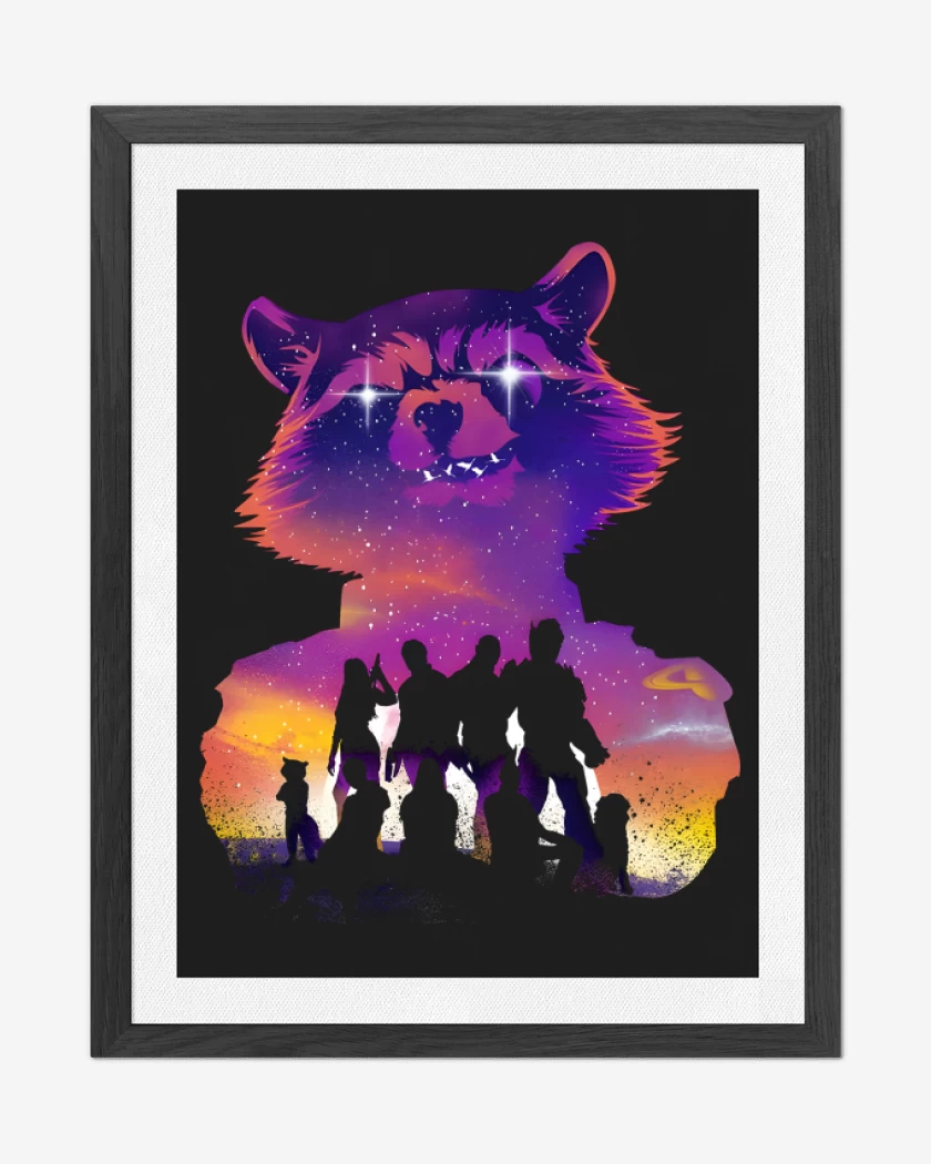 Cuadro decorativo Negro de Guardianes Vol 3