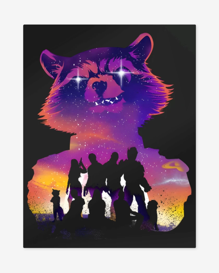 Print metalico Negro de Guardianes Vol 3