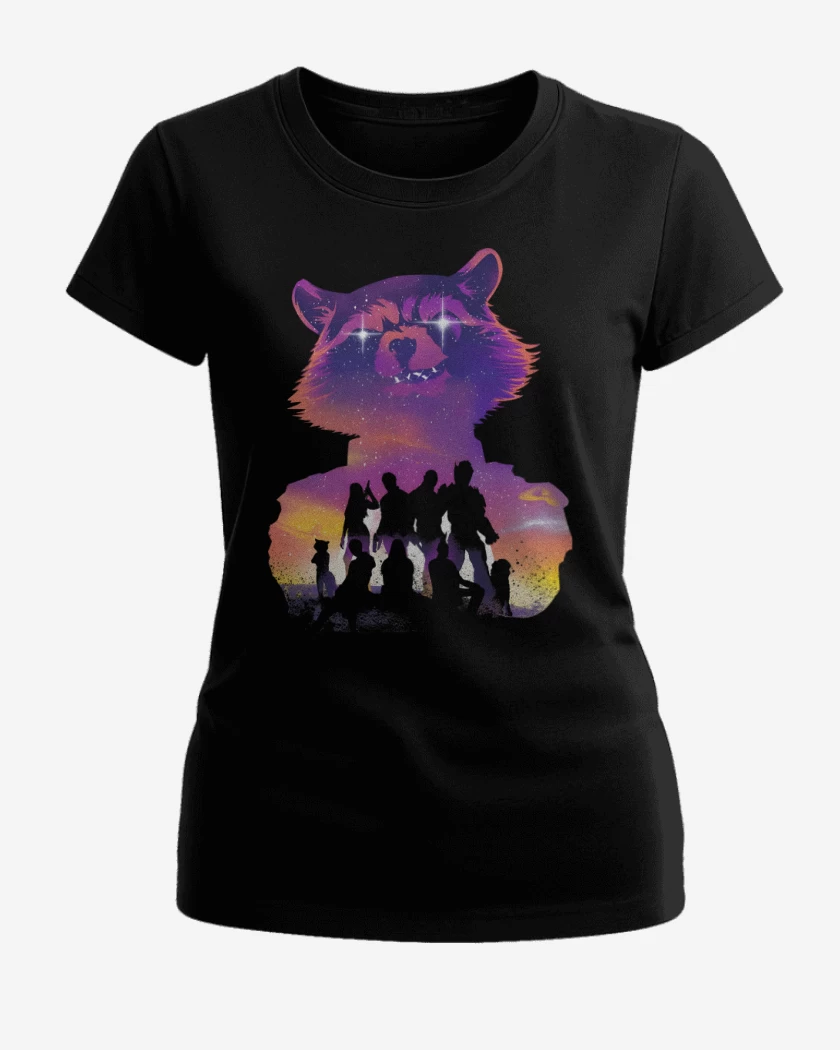 Polera de Mujer Negro de Guardianes Vol 3