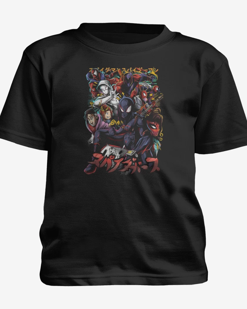 Polera de niño Negro de In to the Spiderverse