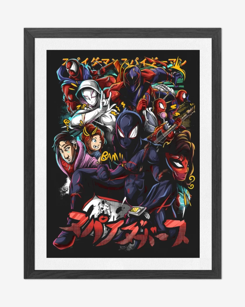 Cuadro decorativo Negro de In to the Spiderverse