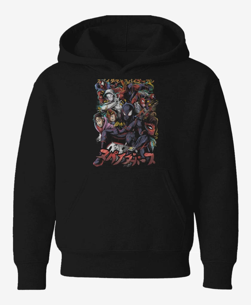 Poleron de niño Negro de In to the Spiderverse