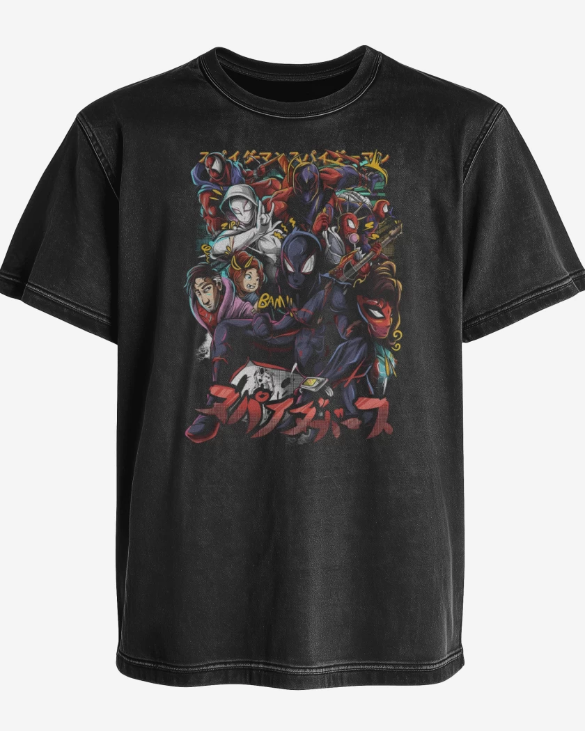 Polera desgastada In to the Spiderverse