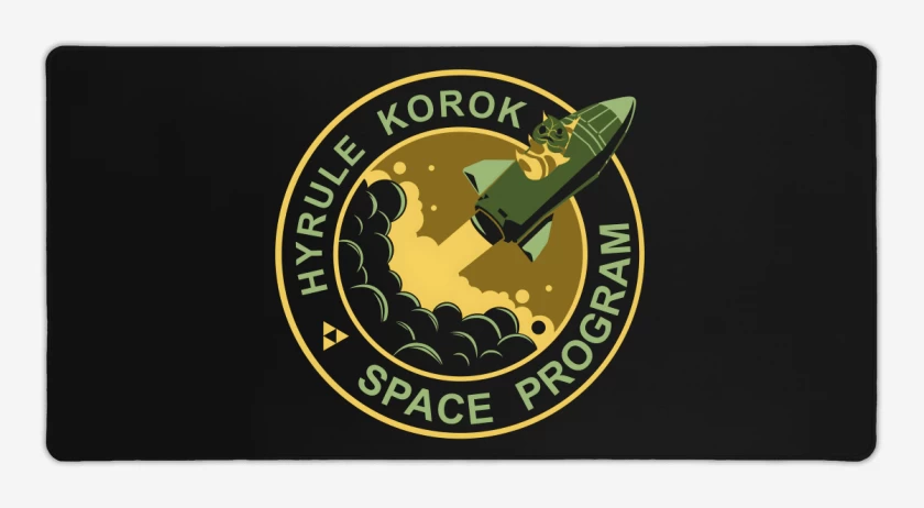 Mouse pad Gamer Negro de Space Korok
