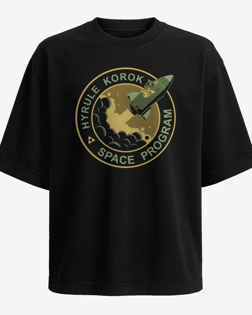 Polera Oversize Negro de Space Korok