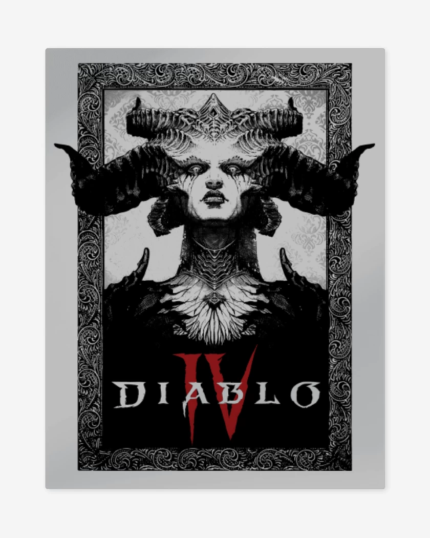Print metalico Gris Melange de Lilith IV