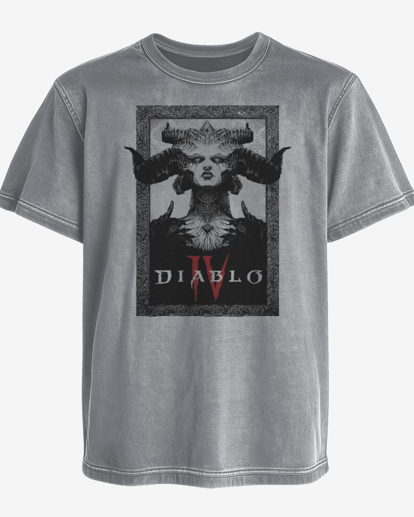 Polera desgastada Gris Melange de Lilith IV