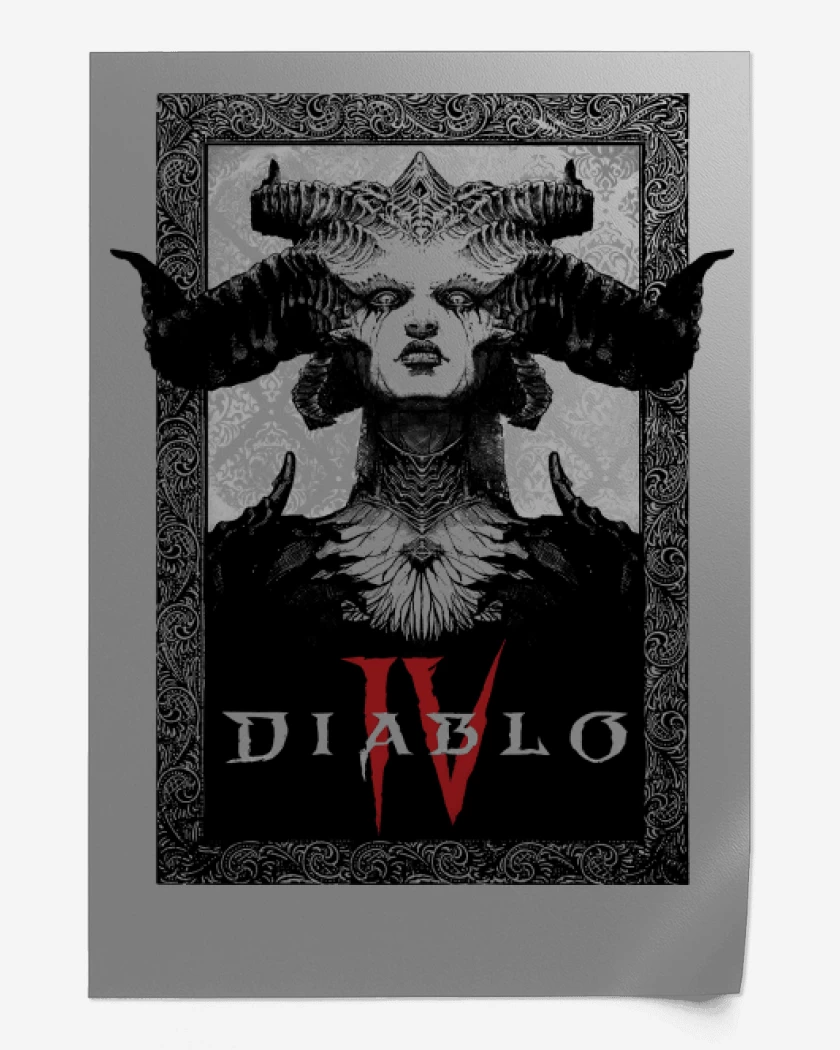 Print Gris Melange de Lilith IV