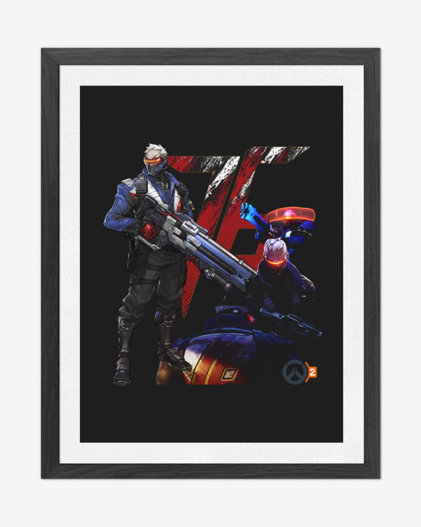 Cuadro decorativo Negro de Soldier 76