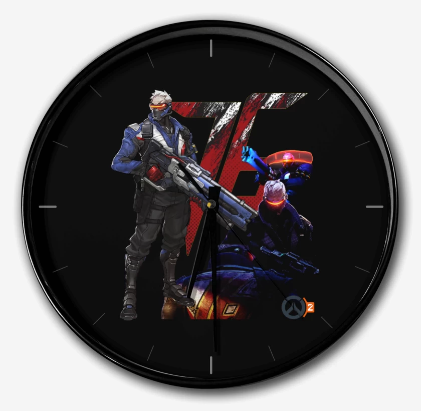 Reloj Negro de Soldier 76