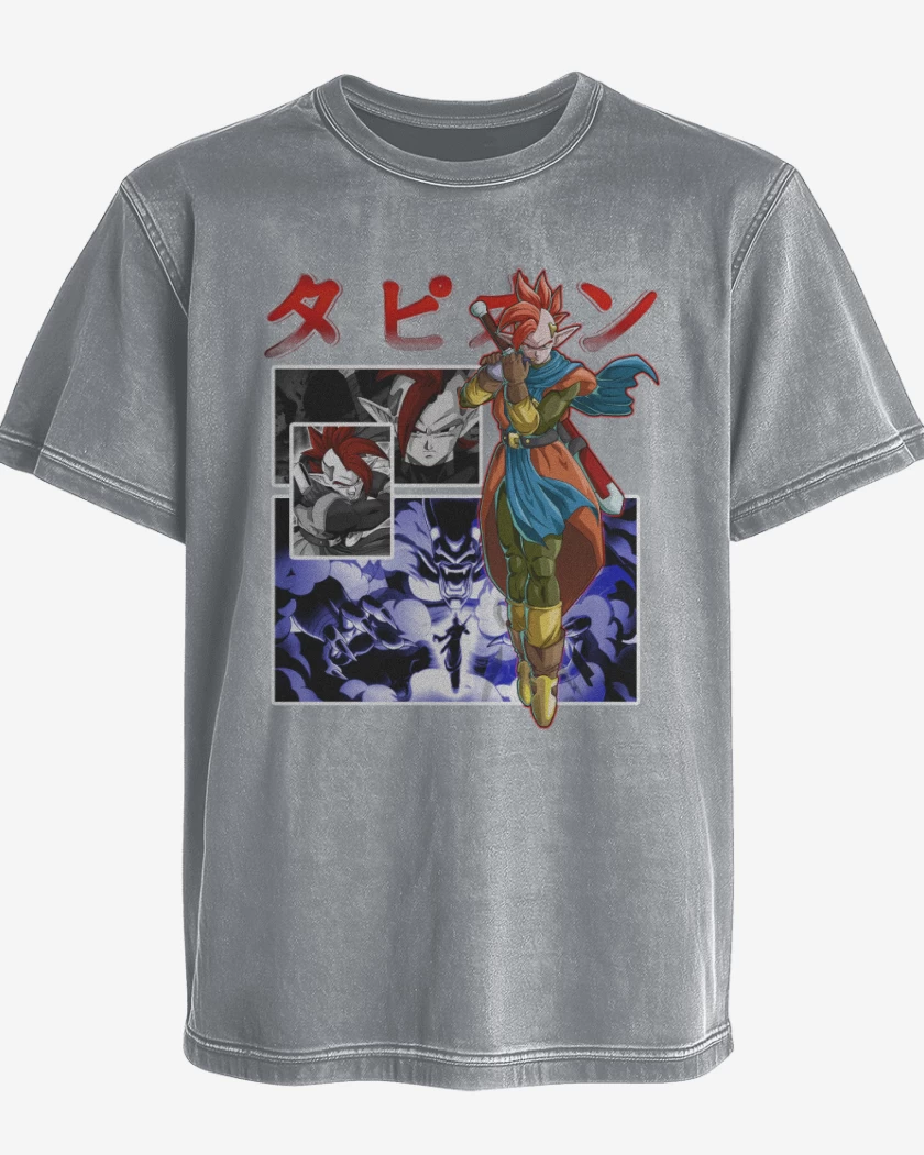 Polera desgastada Gris Melange de El Tapion