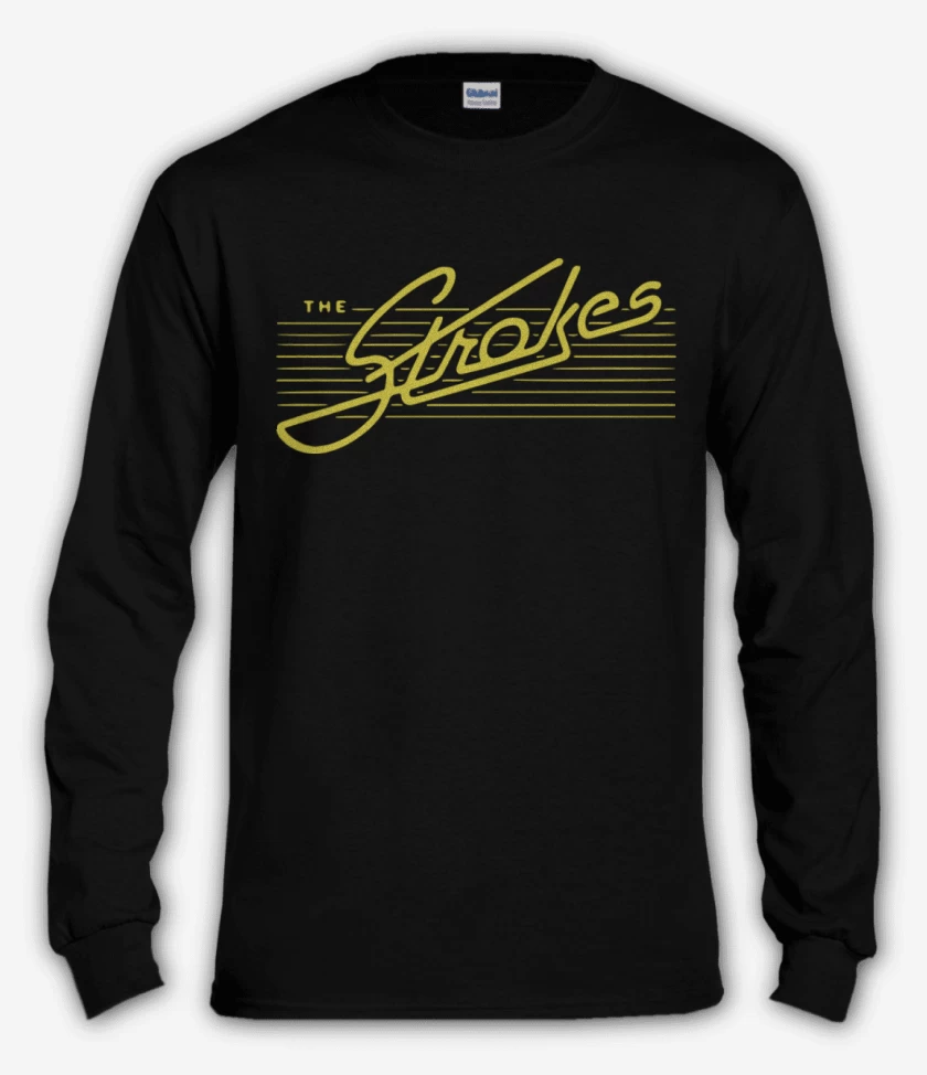 Polera manga larga Negro de The strokes 2