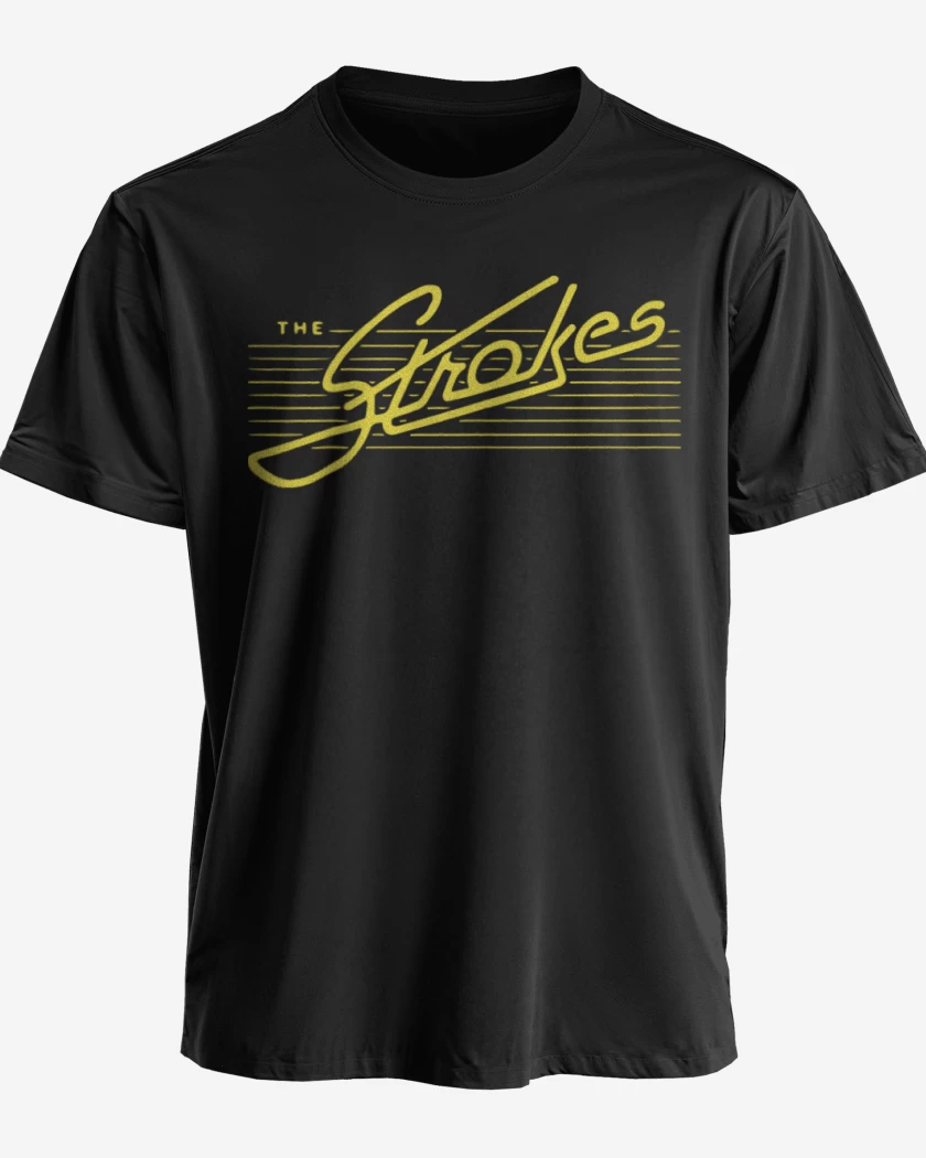 Polera premium Negro de The strokes 2