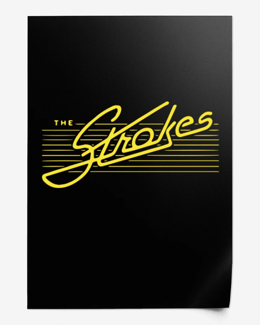 Print Negro de The strokes 2