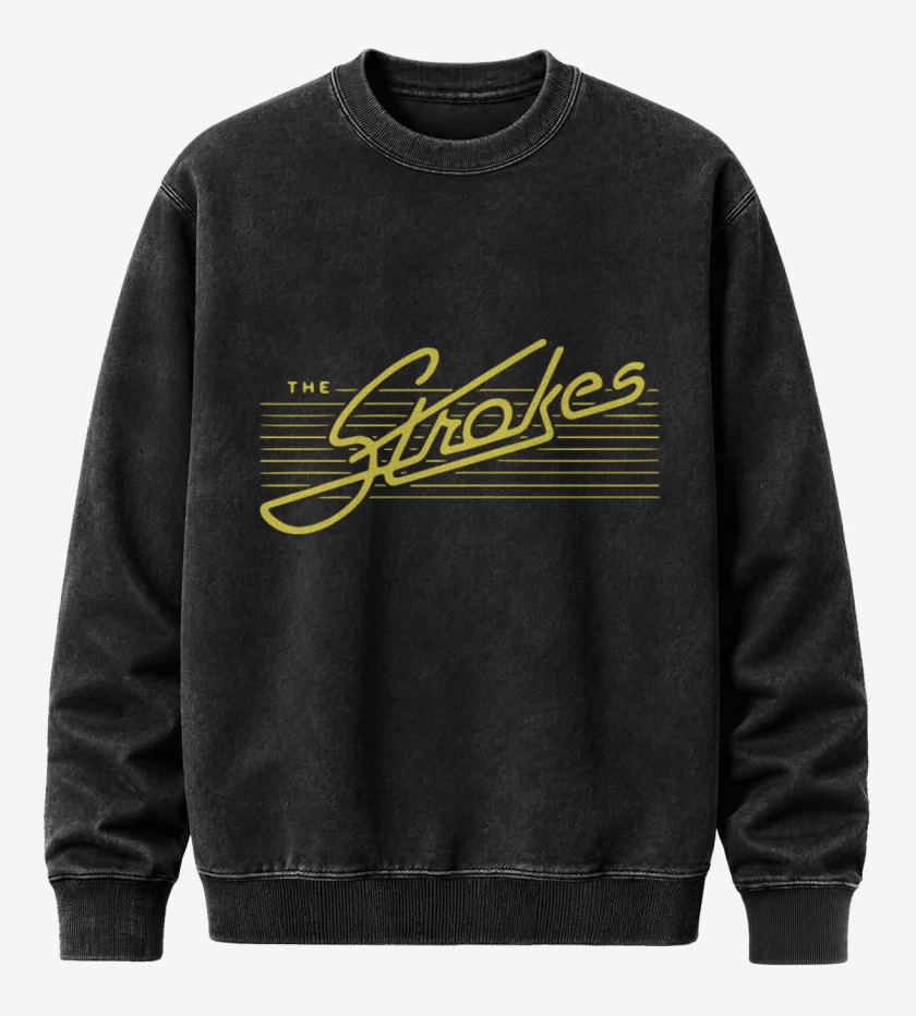 Poleron Polo Acid Wash Negro de The strokes 2
