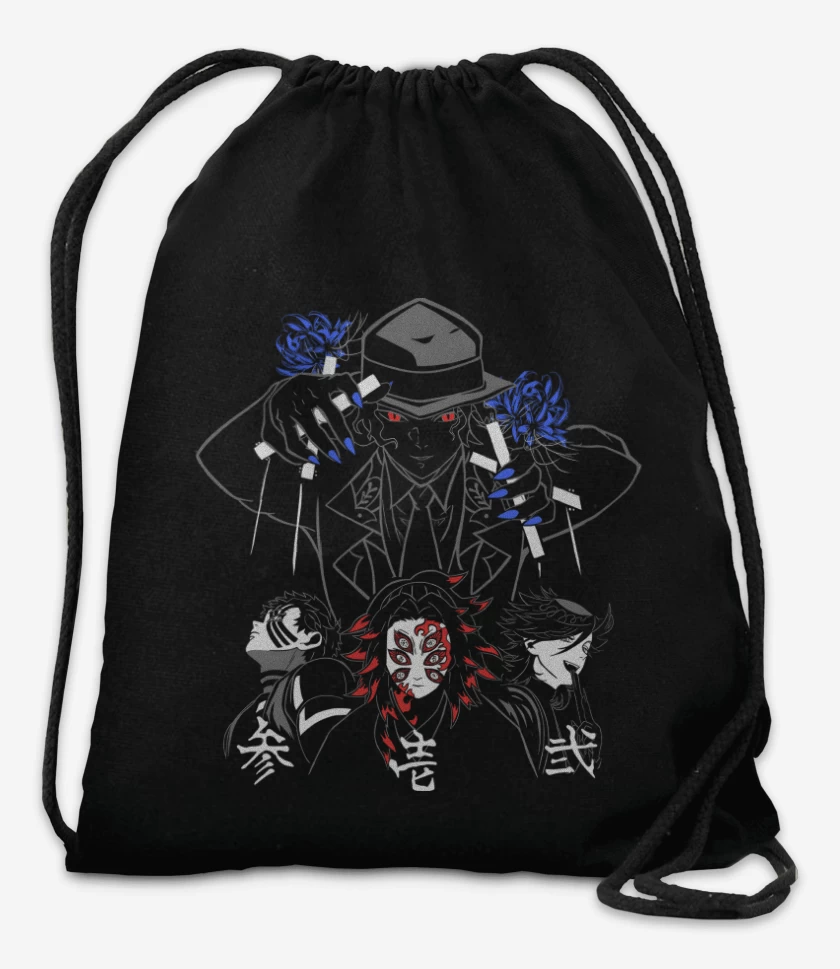 Mochila Negro de Muzan y las Lunas Superiores