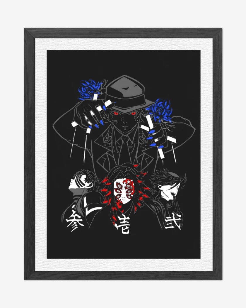Cuadro decorativo Muzan y las Lunas Superiores