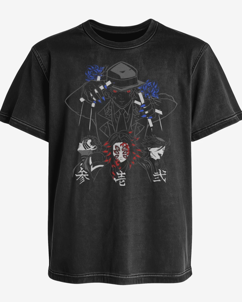 Polera desgastada Muzan y las Lunas Superiores
