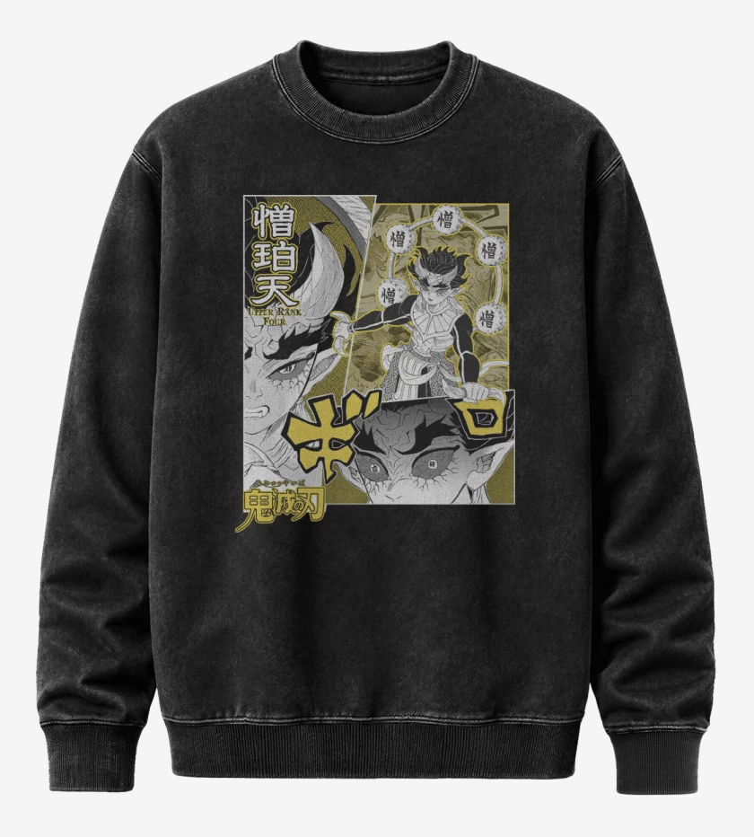 Poleron Polo Acid Wash Negro de Zohakuten 