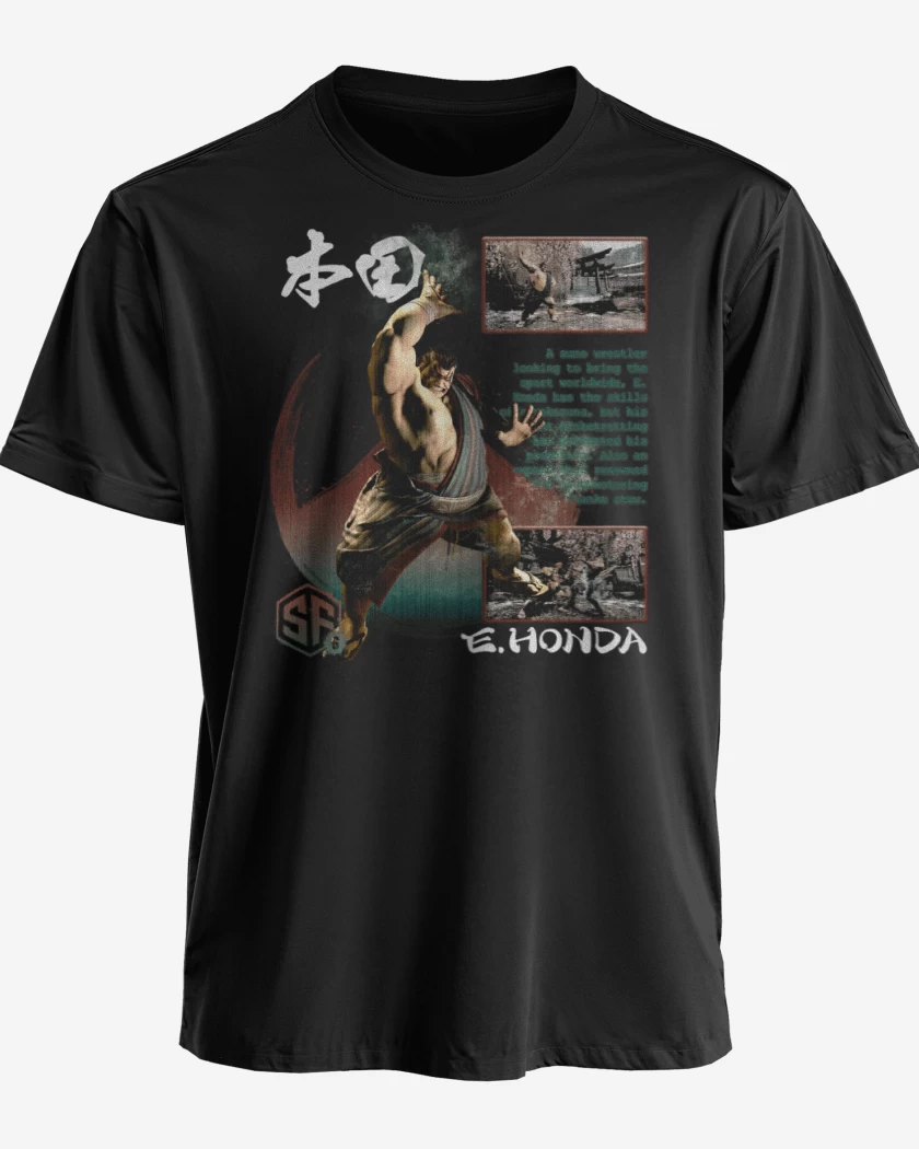 Polera premium Negro de SF6 E Honda