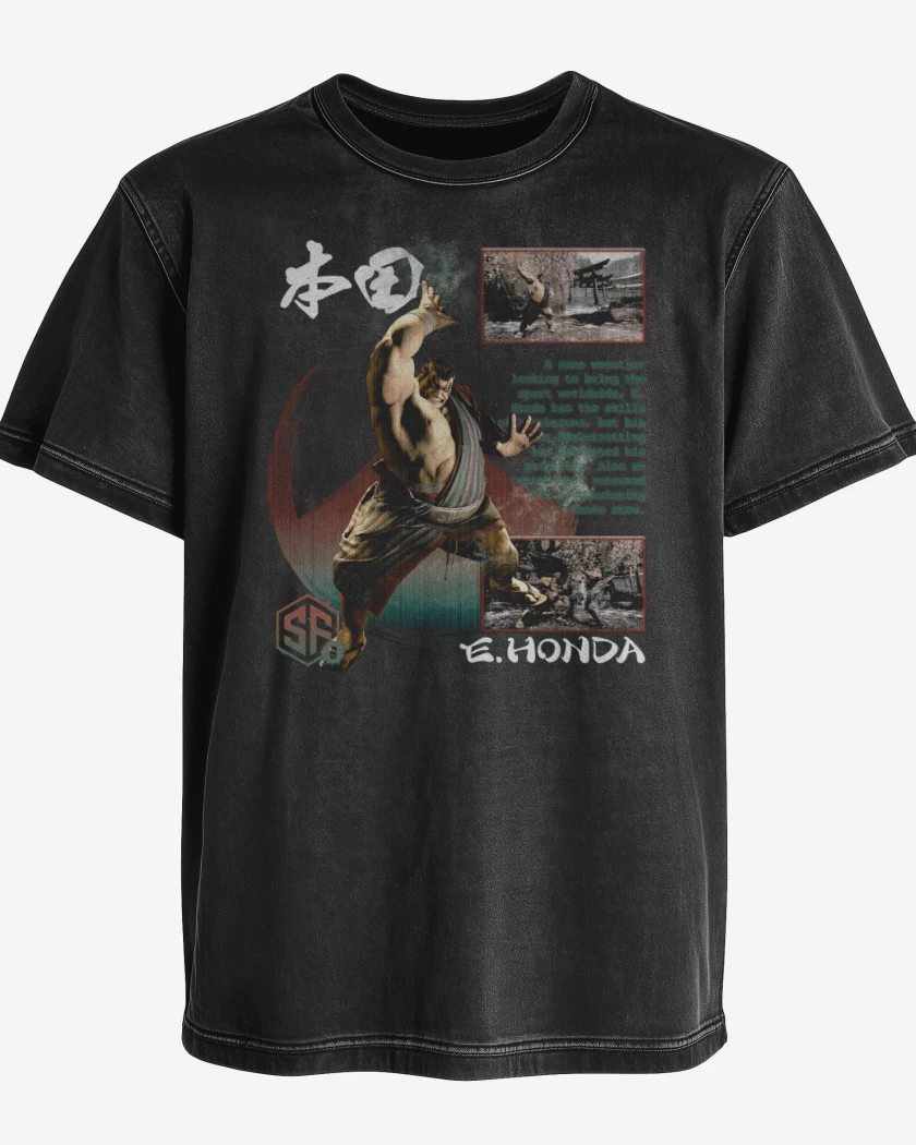 Polera desgastada SF6 E Honda