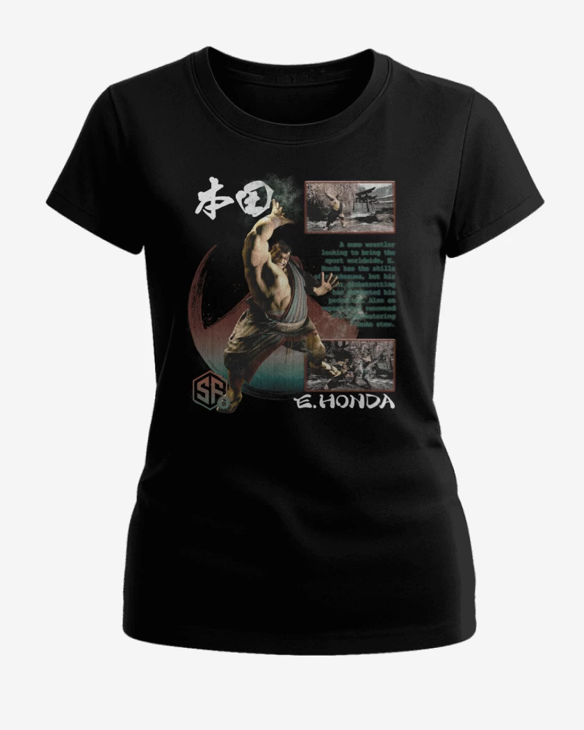 Polera de Mujer Negro de SF6 E Honda