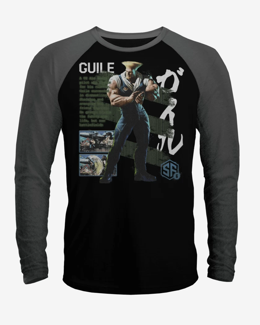 Polera Raglan SF6 Guile