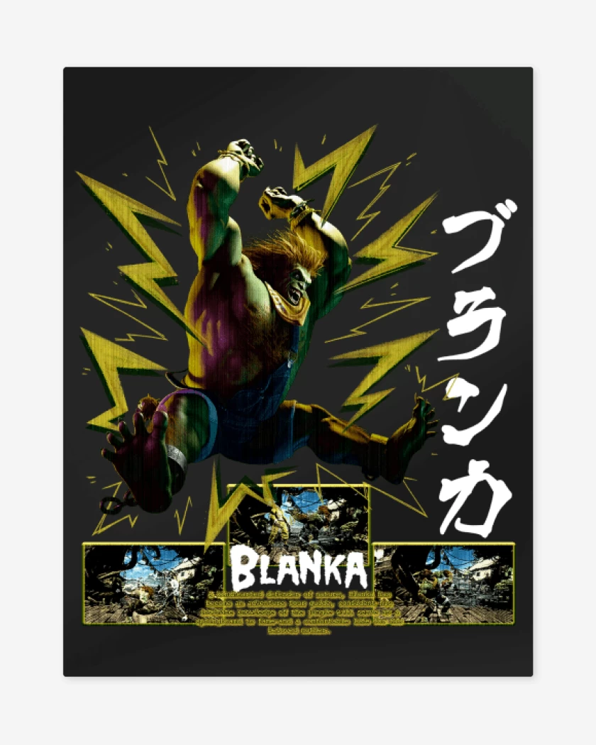 Print metalico Negro de SF6 Blanka 