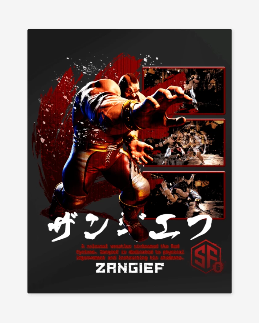 Print metalico Negro de SF6 Zanfief