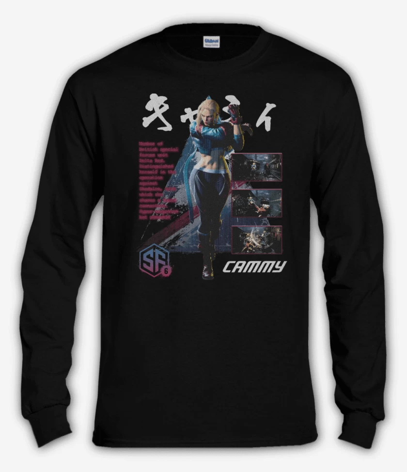 Polera manga larga SF6 Cammy