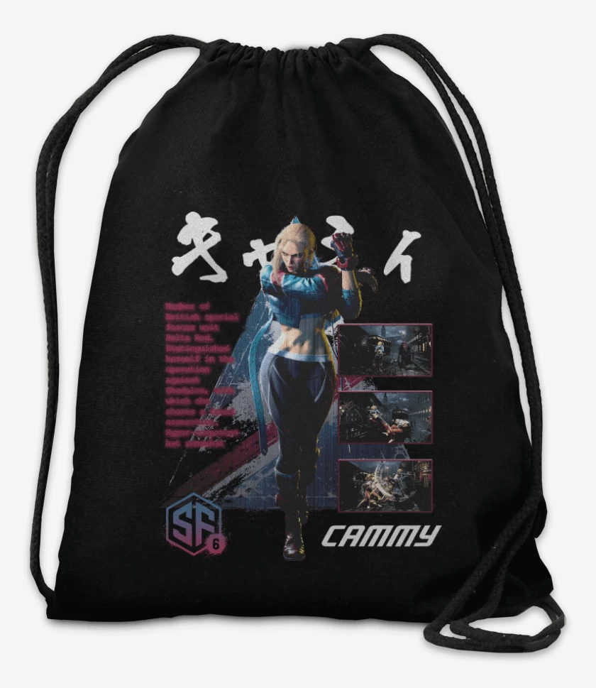 Mochila Negro de SF6 Cammy