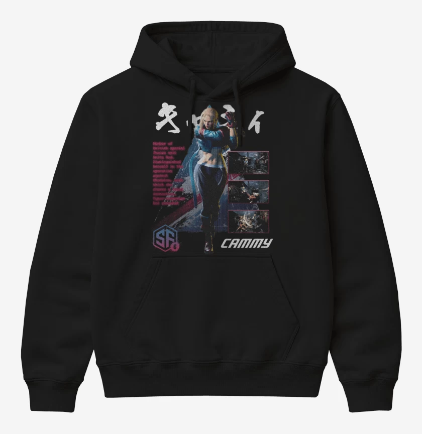 Poleron Canguro básico Negro de SF6 Cammy